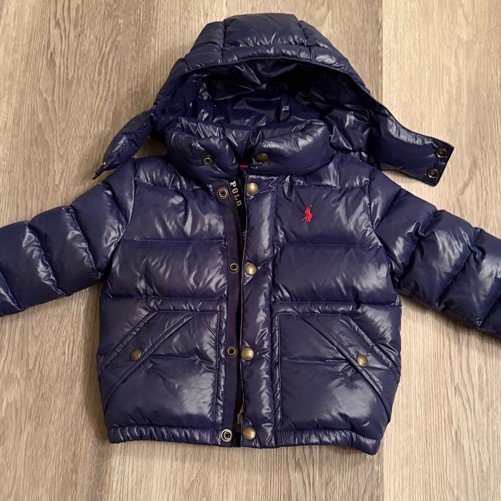 Polo by Ralph Lauren Blue and Red Down Jacket